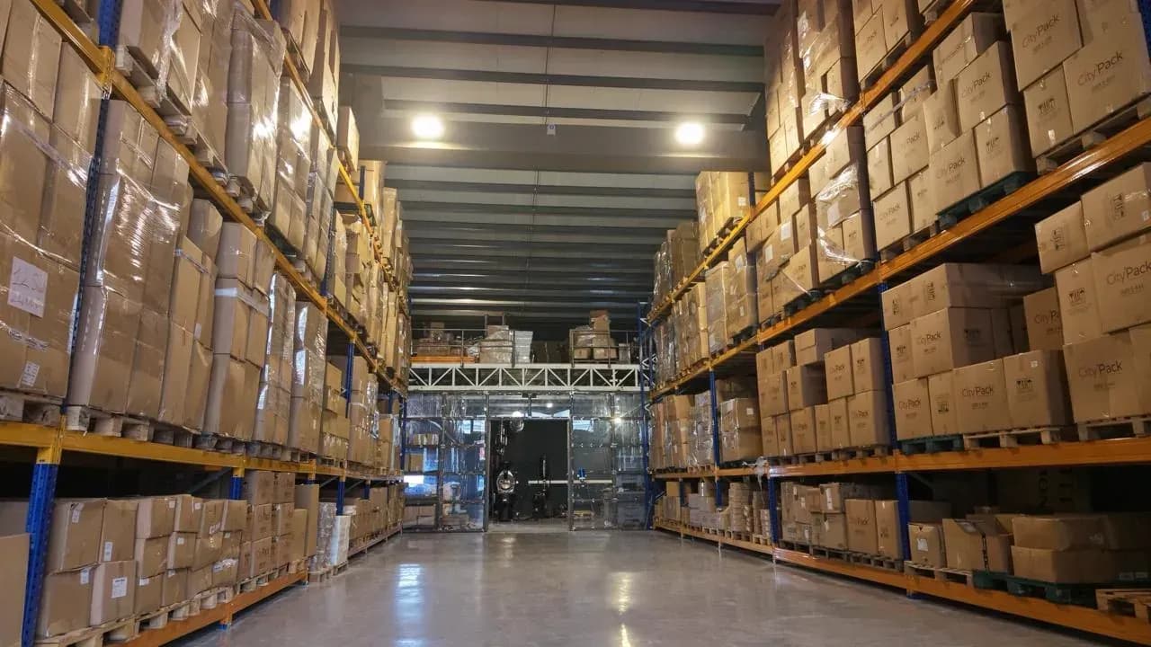 Manchego sevkiyat deposu — koridor
